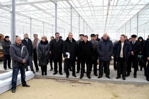 На экскурсии в новой теплице