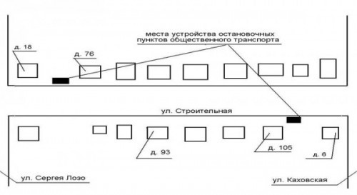схема остановок