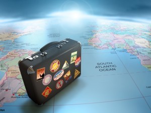 туризм, чемодан, путешествие